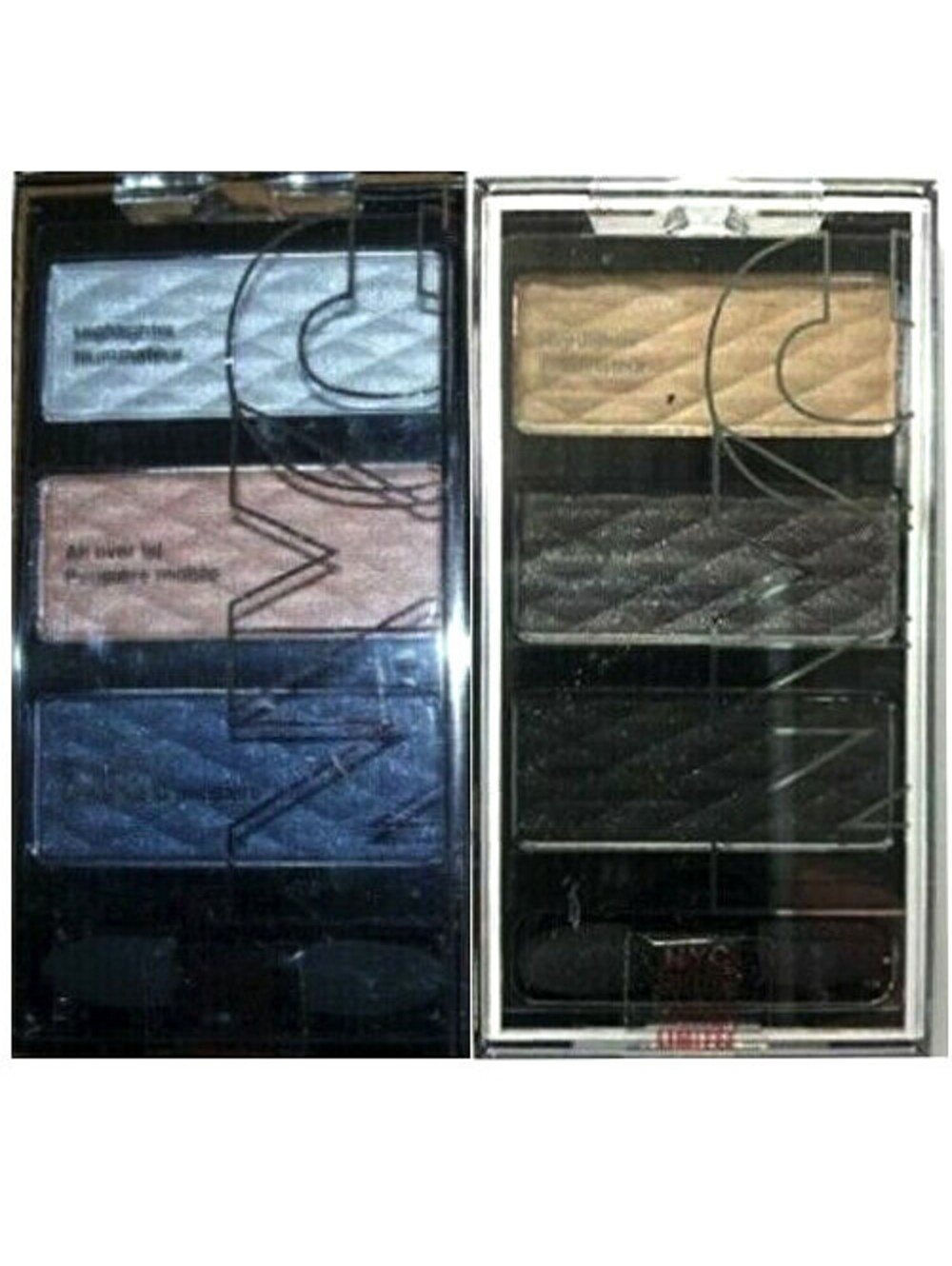 2-Pack NEW NYC HD Color Trio Eye Shadow 001 Night Fever 002 Feelin' Fab (Sealed)